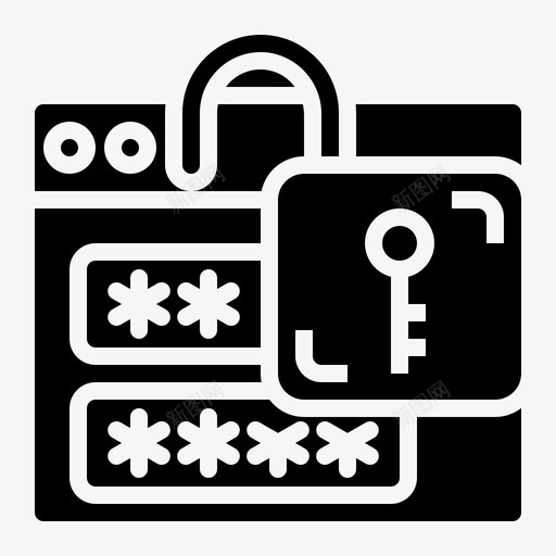 密码网络安全27填写图标svg_新图网 https://ixintu.com 填写 密码 网络安全
