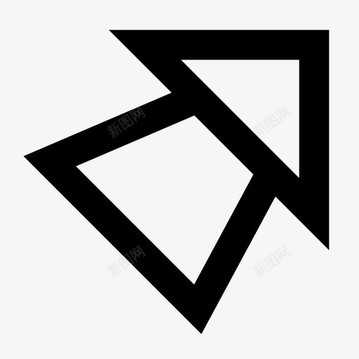 箭头右上角箭头uiux线样式图标svg_新图网 https://ixintu.com uiux 右上角 样式 箭头