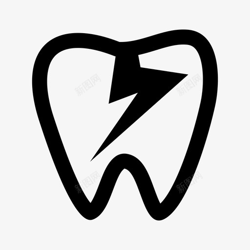 断牙牙科牙医图标svg_新图网 https://ixintu.com 口腔科 断牙 牙医 牙科 牙齿