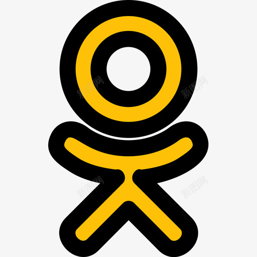 Odnoklassniki社会标识1线性颜色图标svg_新图网 https://ixintu.com Odnoklassniki 标识 社会 线性 颜色
