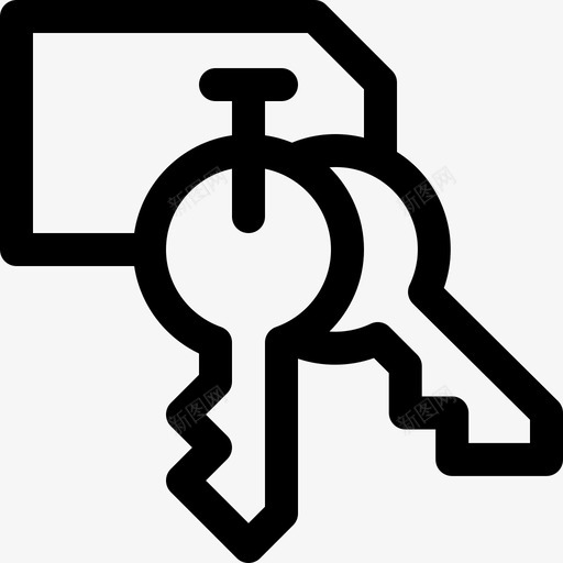 钥匙文具89直线型图标svg_新图网 https://ixintu.com 文具 直线 线型 钥匙
