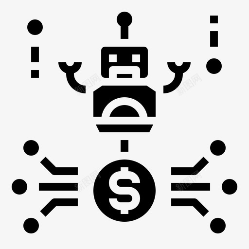 金融fintech26填充图标svg_新图网 https://ixintu.com fintech 填充 金融