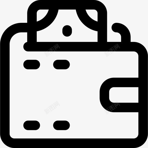 钱包支付金融4线性图标svg_新图网 https://ixintu.com 支付 线性 金融 钱包