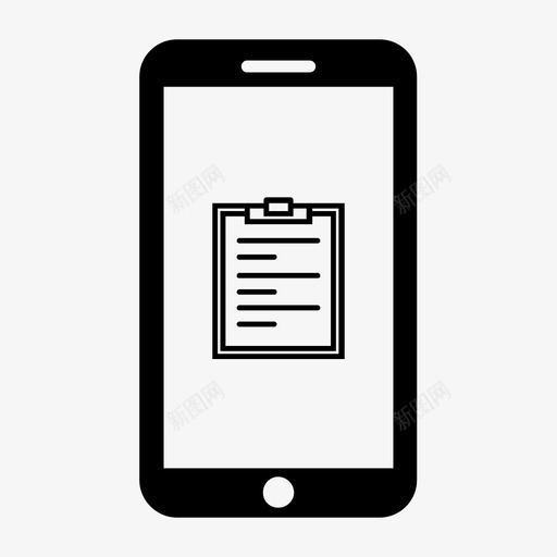 智能手机便笺屏幕图标svg_新图网 https://ixintu.com 便笺 屏幕 手机 技术 智能