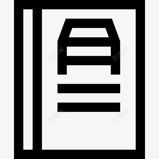 书本驾校23线性图标svg_新图网 https://ixintu.com 书本 线性 驾校