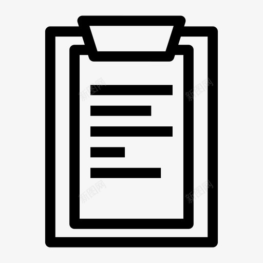 文件便条纸图标svg_新图网 https://ixintu.com 便条 文件