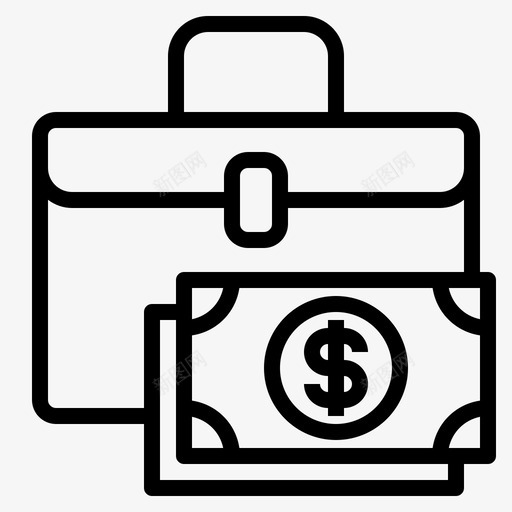 货币银行和金融37线性图标svg_新图网 https://ixintu.com 线性 货币 金融 银行