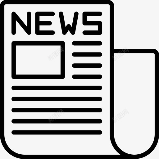 报纸通讯171直系图标svg_新图网 https://ixintu.com 报纸 直系 通讯