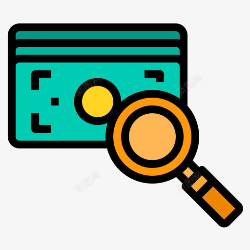 金钱搜索25线性颜色图标svg_新图网 https://ixintu.com 搜索 线性 金钱 颜色