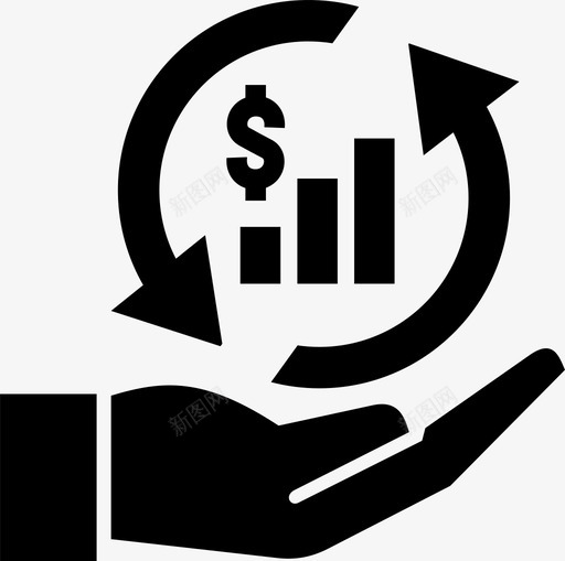 风险交易所基金图标svg_新图网 https://ixintu.com 交易所 基金 风险
