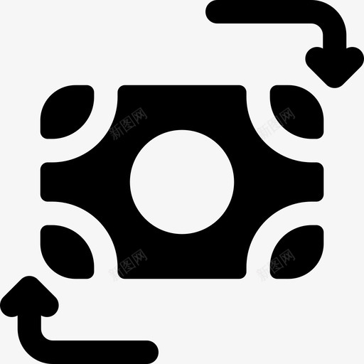 货币兑换付款财务2填充图标svg_新图网 https://ixintu.com 付款 兑换 填充 财务 货币