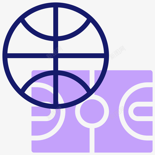 篮球运动197线性颜色图标svg_新图网 https://ixintu.com 篮球 线性 运动 颜色
