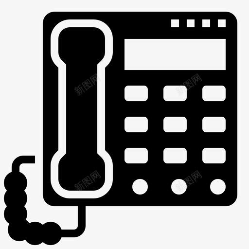电话家装72字形图标svg_新图网 https://ixintu.com 字形 家装 电话