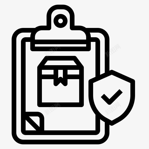 保险物流和送货10直线图标svg_新图网 https://ixintu.com 保险 物流 直线 送货