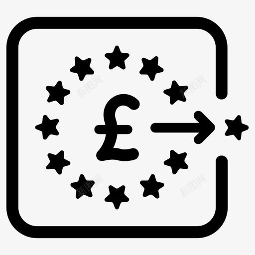脱欧英国欧盟图标svg_新图网 https://ixintu.com 政治 欧洲 欧盟 脱欧 英国
