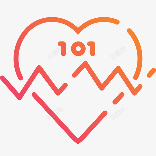 心率自行车附件2线性梯度图标svg_新图网 https://ixintu.com 心率 梯度 线性 自行车 附件