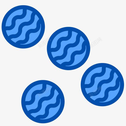 汉堡烧烤34蓝色图标svg_新图网 https://ixintu.com 汉堡 烧烤 蓝色