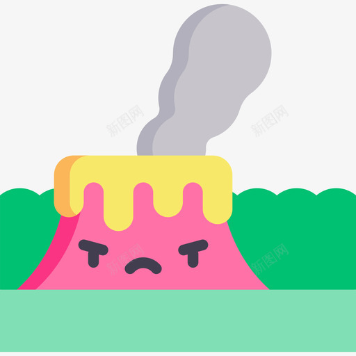 火山景观70平坦图标svg_新图网 https://ixintu.com 平坦 景观 火山