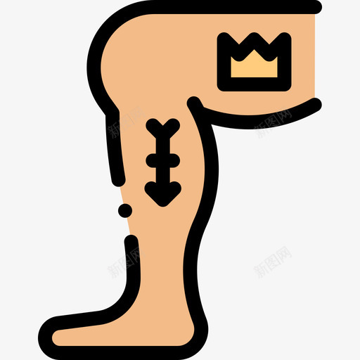 纹身纹身工作室26线性颜色图标svg_新图网 https://ixintu.com 工作室 纹身 线性 颜色