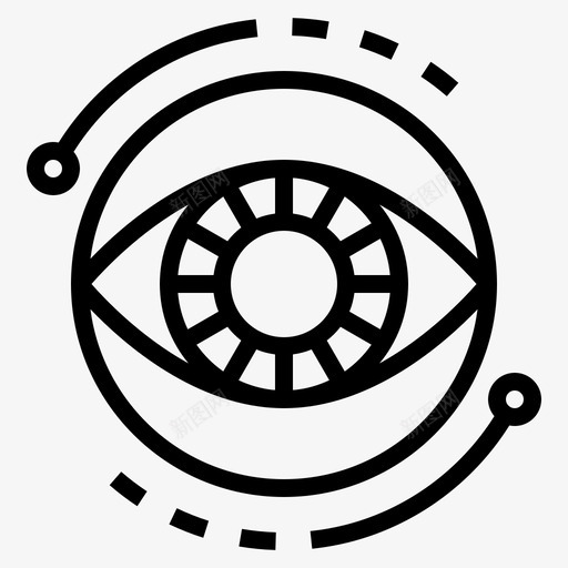 计算机视觉人工智能眼睛图标svg_新图网 https://ixintu.com 人工智能 机器 概述 眼睛 视觉 计算机