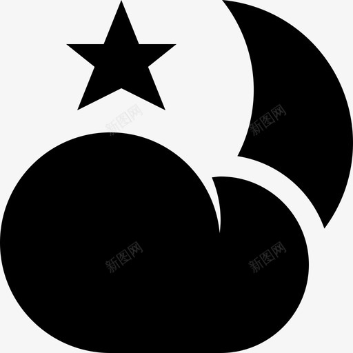 多云的夜晚大自然104充满图标svg_新图网 https://ixintu.com 云的 充满 多云 夜晚 大自然