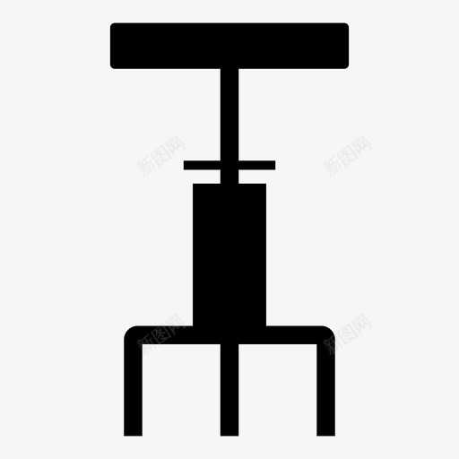 酒吧凳柜台工业图标svg_新图网 https://ixintu.com 家具 工业 柜台 椅子 酒吧