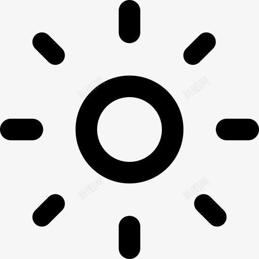 太阳白天季节图标svg_新图网 https://ixintu.com 天气 太阳 季节 白天 阳光