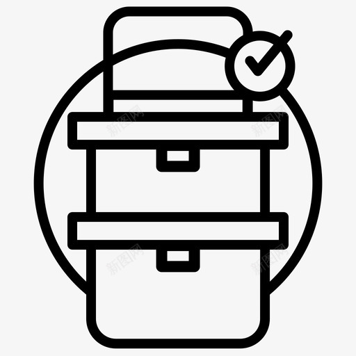 可再利用食品包装生态食品包装图标svg_新图网 https://ixintu.com 使用 再利用 可再 和平 地球 塑料 生态 绿色 节约 重复 食品包装