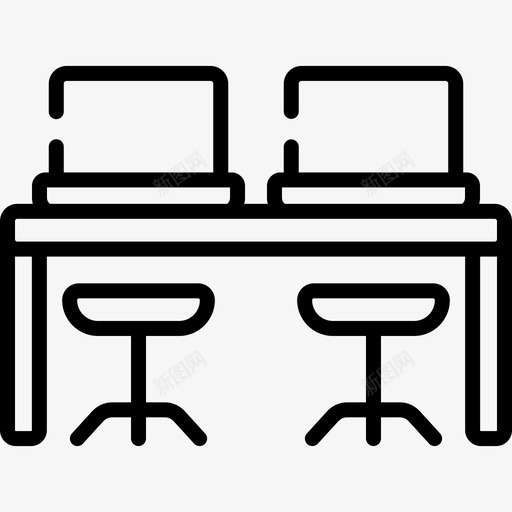 工作台工作场所31线性图标svg_新图网 https://ixintu.com 场所 工作 工作台 工作场 线性