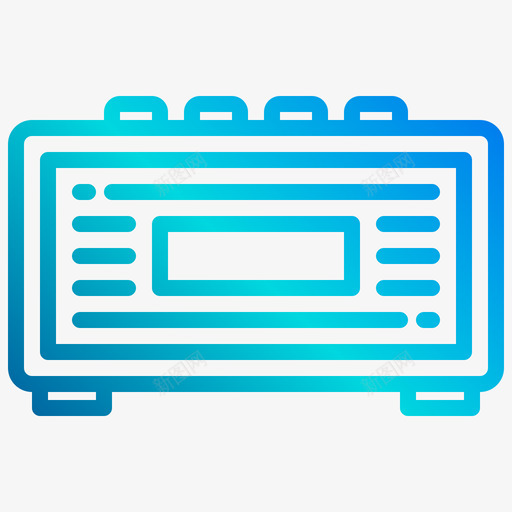 放大器摇滚乐2线性梯度图标svg_新图网 https://ixintu.com 摇滚乐 放大器 梯度 线性