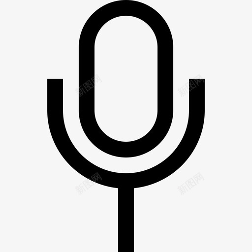 麦克风音视频1线性图标svg_新图网 https://ixintu.com 线性 音视频 麦克风