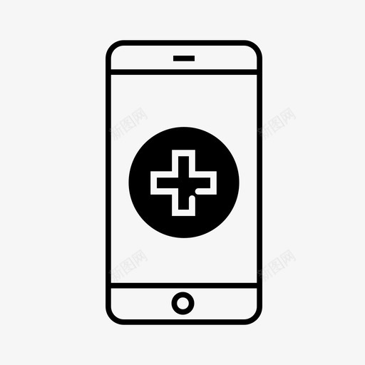 医院应用程序医疗移动图标svg_新图网 https://ixintu.com 医疗 医院 应用程序 手机 智能 电话 移动 移动电话