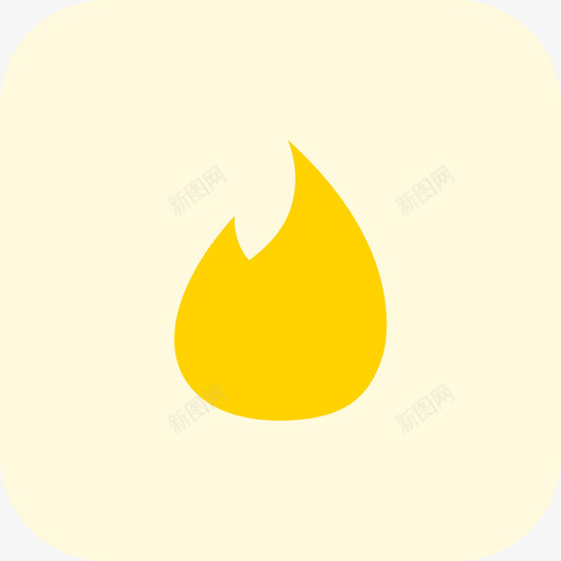 Tinder社交标志tritone图标svg_新图网 https://ixintu.com Tinder tritone 标志 社交
