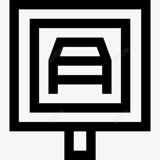 停车场驾校23直线图标svg_新图网 https://ixintu.com 停车场 直线 驾校