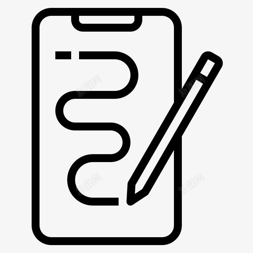 写作移动技术5线性图标svg_新图网 https://ixintu.com 写作 技术 移动 线性
