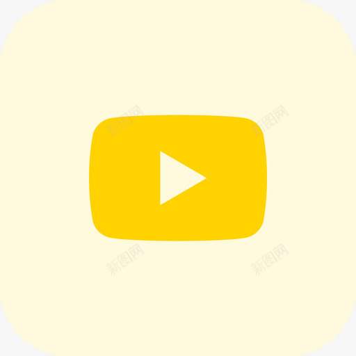 Youtube社交标志tritone图标svg_新图网 https://ixintu.com Youtube tritone 标志 社交