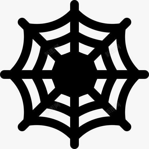 蜘蛛网万圣节139填充图标svg_新图网 https://ixintu.com 万圣节 填充 蜘蛛网