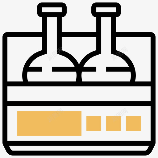 实验室生化24黄影图标svg_新图网 https://ixintu.com 实验室 生化 生化实验 黄影