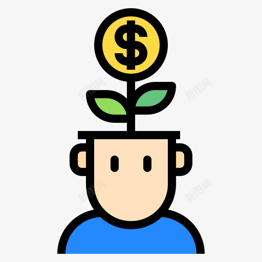 货币增长银行和金融40线性颜色图标svg_新图网 https://ixintu.com 增长 线性 货币 金融 银行 颜色