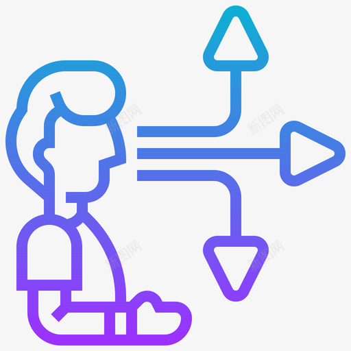 Boostgrowthhacking9梯度图标svg_新图网 https://ixintu.com Boost growth hacking 梯度