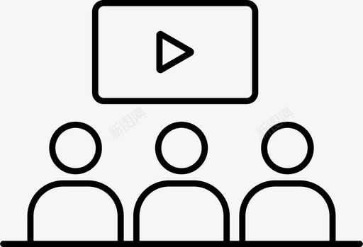 电影院通行证公共场所图标svg_新图网 https://ixintu.com 公共场所 剧院 演出 电影院 通行证