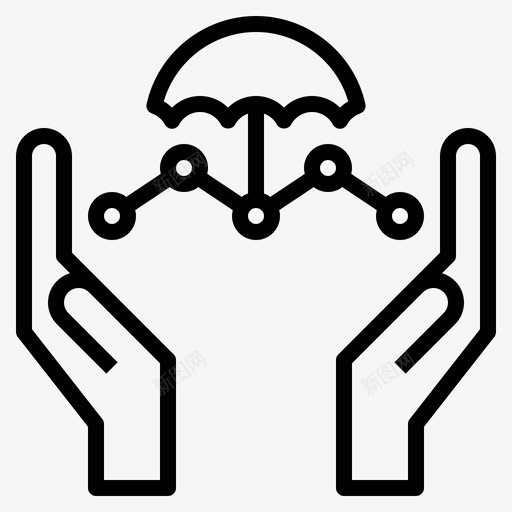 Insuretech金融科技23线性图标svg_新图网 https://ixintu.com Insuretech 科技 线性 金融