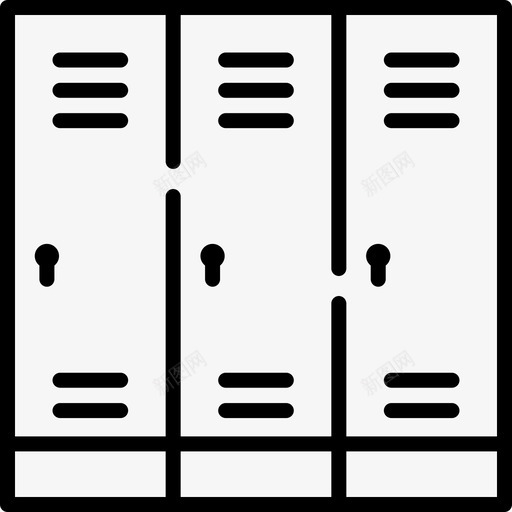 更衣室高中18线性图标svg_新图网 https://ixintu.com 更衣室 线性 高中