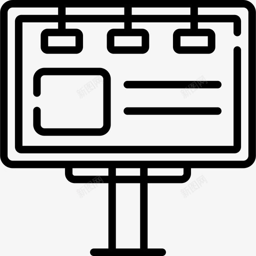 广告牌广告16直线图标svg_新图网 https://ixintu.com 广告 广告牌 直线