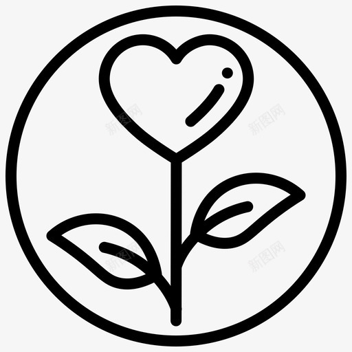 爱心情人节图标svg_新图网 https://ixintu.com 2圈 婚礼 情人节