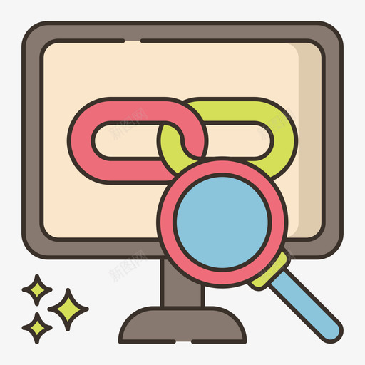 链接影响营销3线性颜色图标svg_新图网 https://ixintu.com 影响 线性 营销 链接 颜色