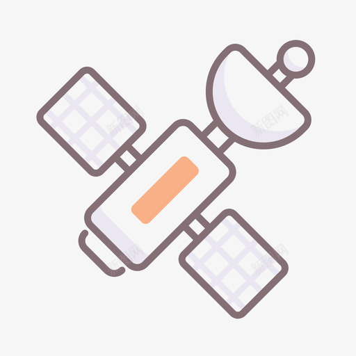 卫星直播1线性彩色图标svg_新图网 https://ixintu.com 卫星 彩色 直播 线性