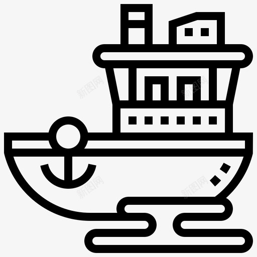 油轮石油工业10直线型图标svg_新图网 https://ixintu.com 油轮 直线 石油工业 线型