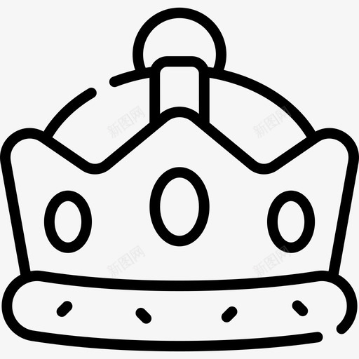 王冠童话14直线图标svg_新图网 https://ixintu.com 王冠 直线 童话