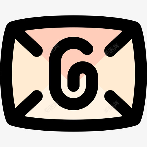 电子邮件通讯180线颜色图标svg_新图网 https://ixintu.com 电子邮件 通讯 颜色